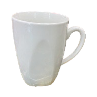 كأس صغير من السيراميك الأبيض هو كأس كبير من المياه المكتبية للمكاتب في المنزل Item Picture