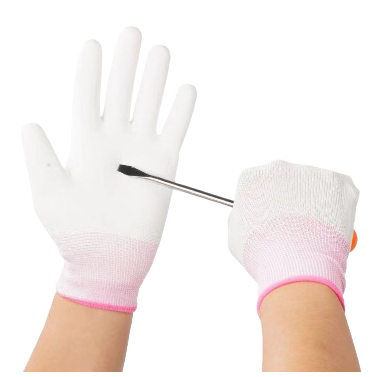 White protective gloves, disposable powder-free latex gloves, thickened, anti-slip and durable Item Picture