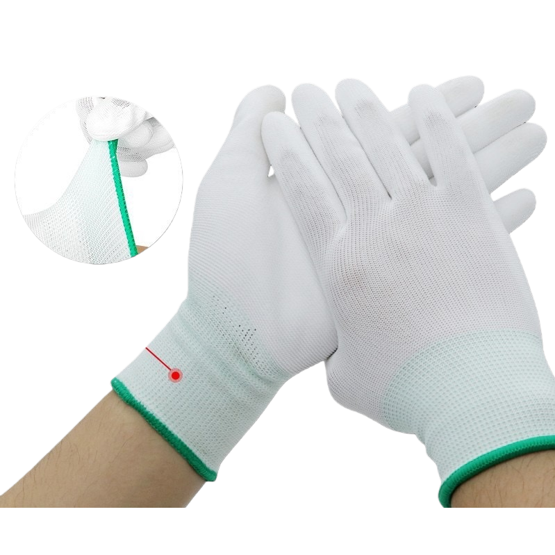 White pure cotton gloves for both men and women, anti-slip and breathable, daily labor protection work gloves Item Picture