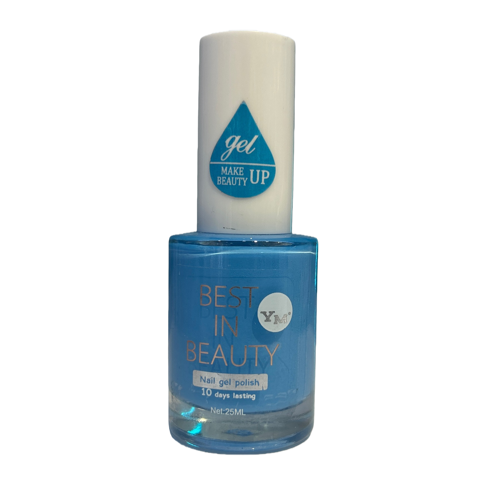 Blue nail polish bottle nail art paint, long-lasting color display Item Picture