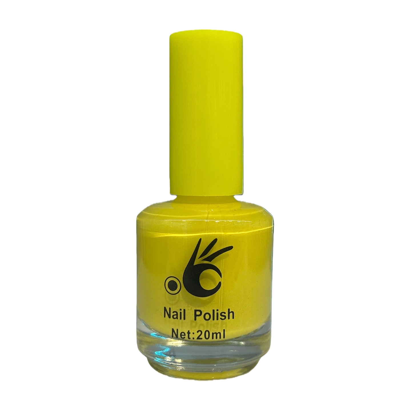 Yellow nail polish bottle, transparent matte texture nail polish storage bottle, nail art tool accessories Item Picture