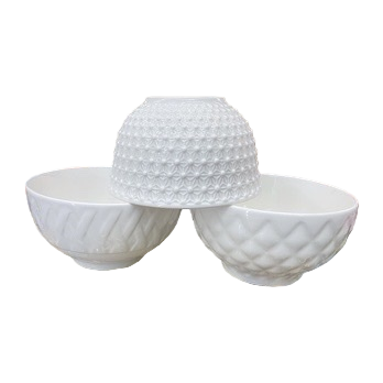 White textured ceramic tableware set, simple Nordic style for home use Item Picture