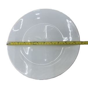 White ceramic plates, simple household dinner plates, round serving plates for dishes Item Picture