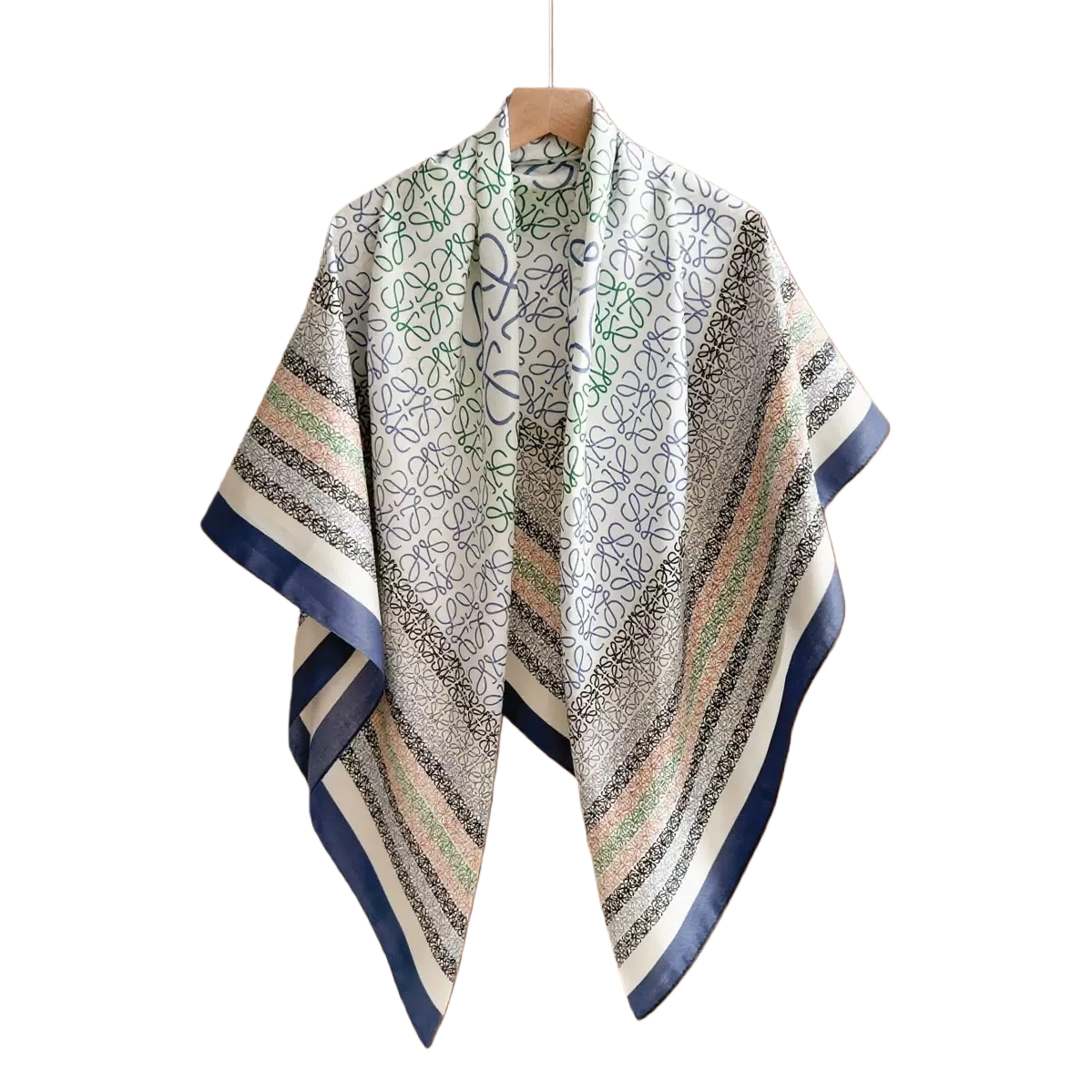 The colorful printed chiffon silk scarf is soft and drape, slimming and versatile for spring and summer Item Picture