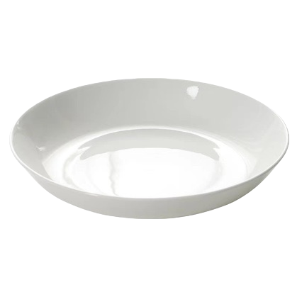 White porcelain plate, simple household dinner plate, ceramic tableware, round serving plate Item Picture