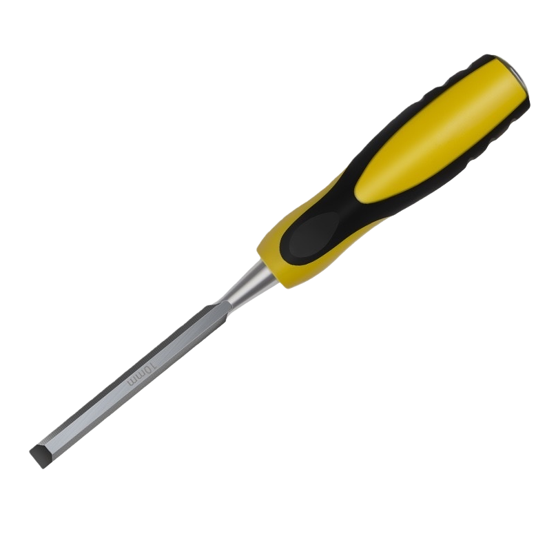 Yellow and black handle woodworking chisel, professional grade hand-carved woodworking tool Item Picture
