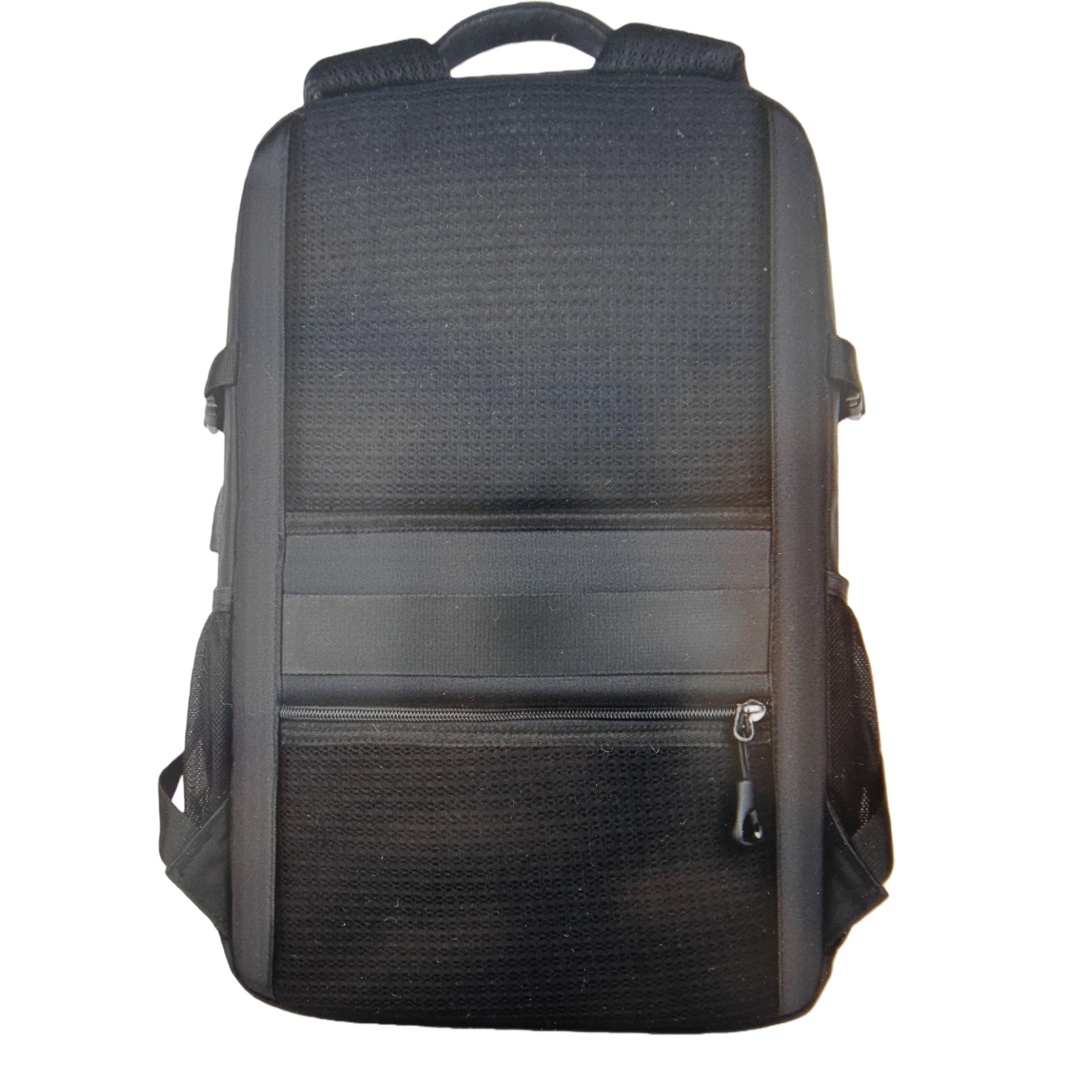Black wear-resistant nylon commuting backpack, lightweight, water-repellent and with large capacity Item Picture
