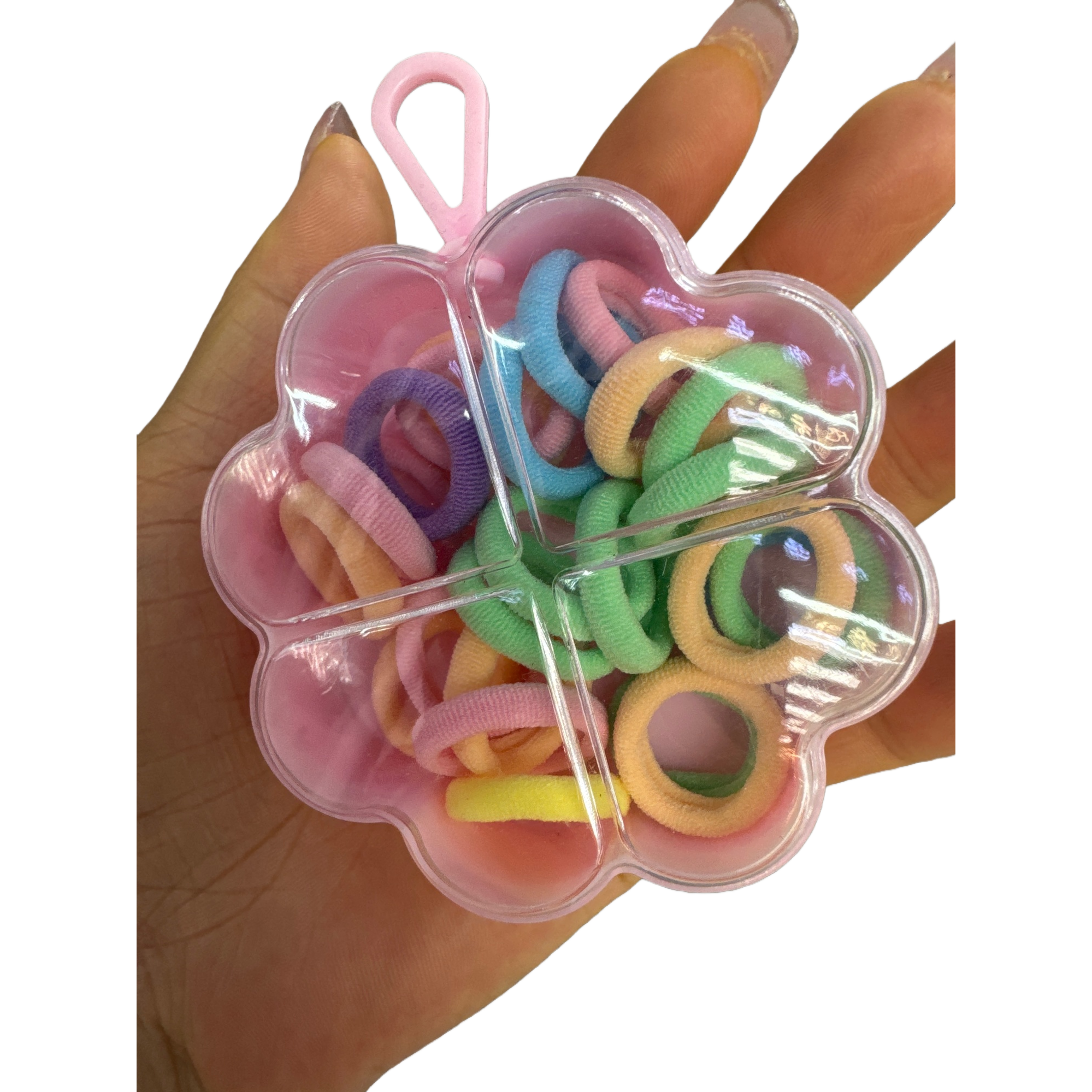 Colorful hair bands, multi-color mixed, elastic and durable ponytail headwear, cute hair accessories for girls and children Item Picture