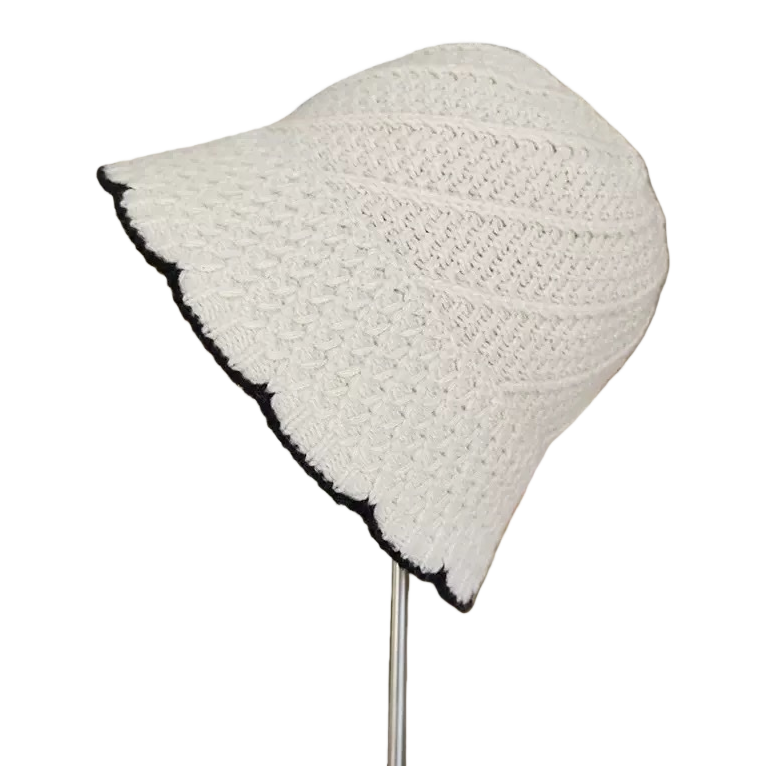 Beige crochet fisherman's hat, casual sun hat, women's spring and summer hat Item Picture