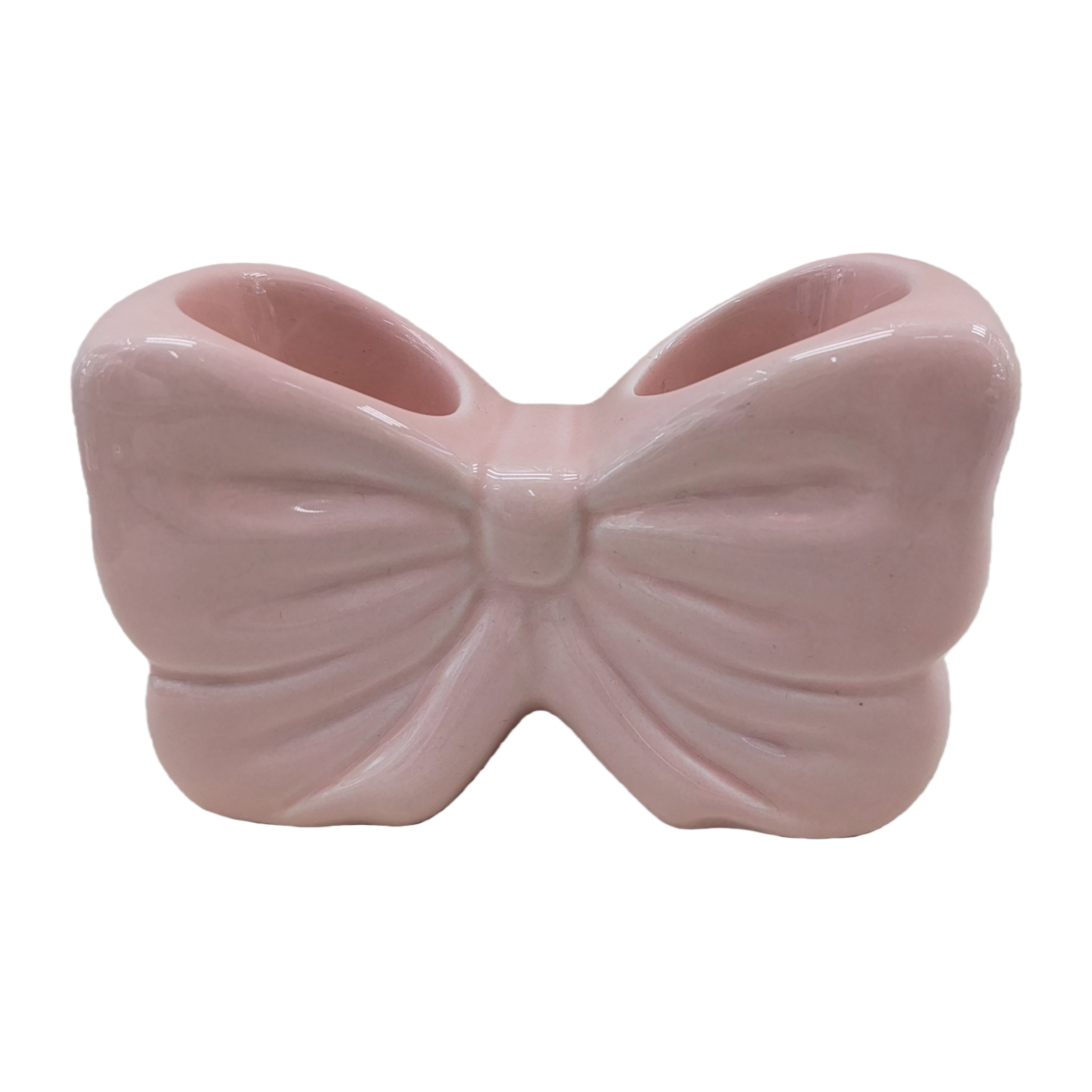 Pink bow-shaped ceramic ornaments for home decoration, living room, bedroom and table decoration Item Picture