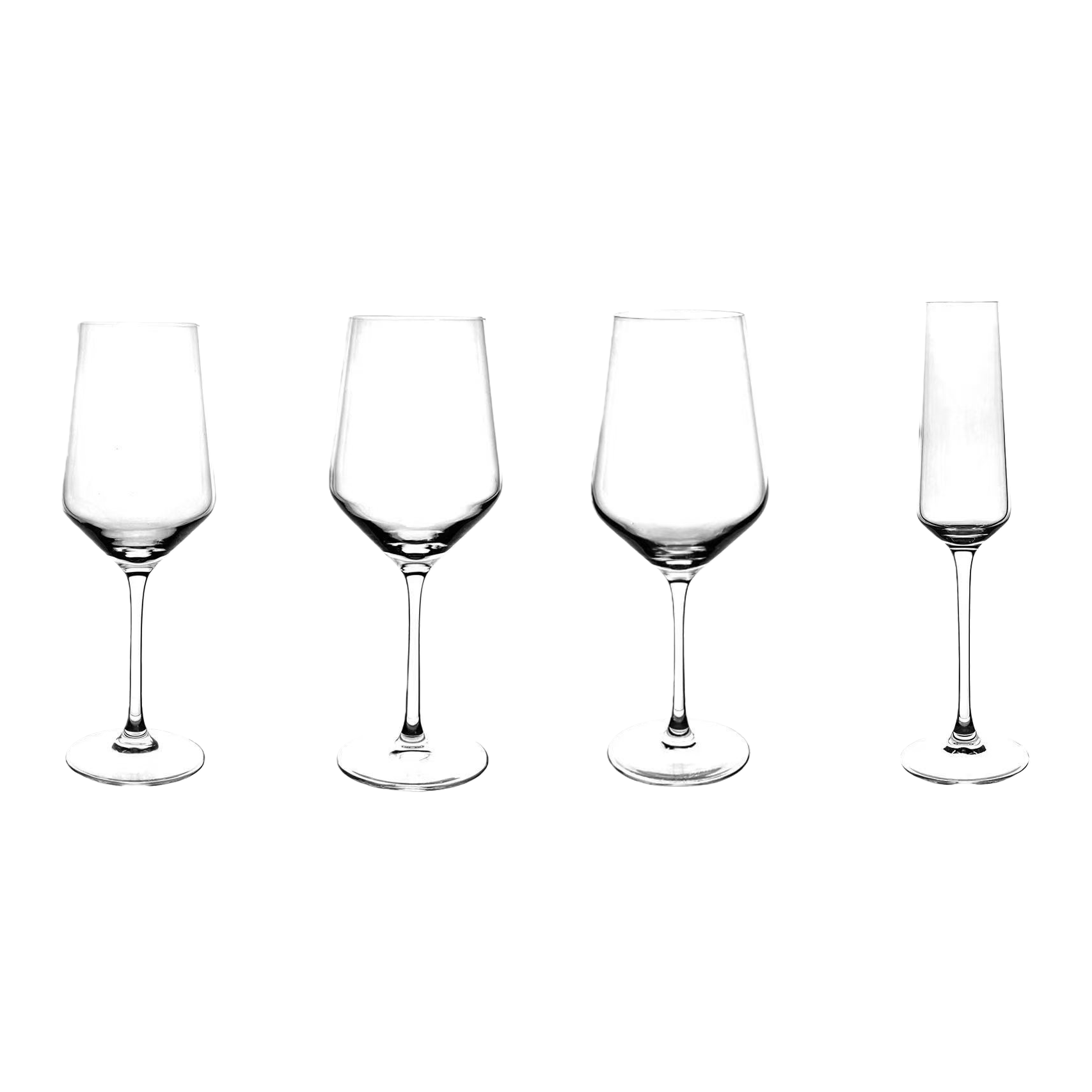 Transparent goblets, red wine glasses, champagne glasses, household glass wine sets Item Picture