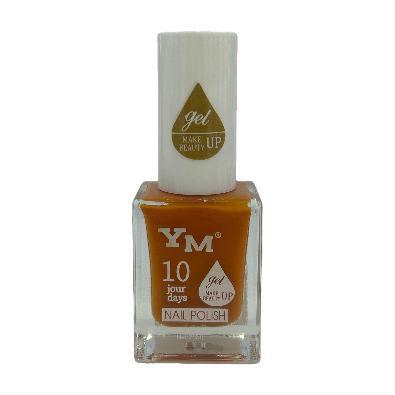 Orange nail polish bottle, specially designed for nail art, long-lasting color, quick-drying, environmentally friendly and non-toxic Item Picture