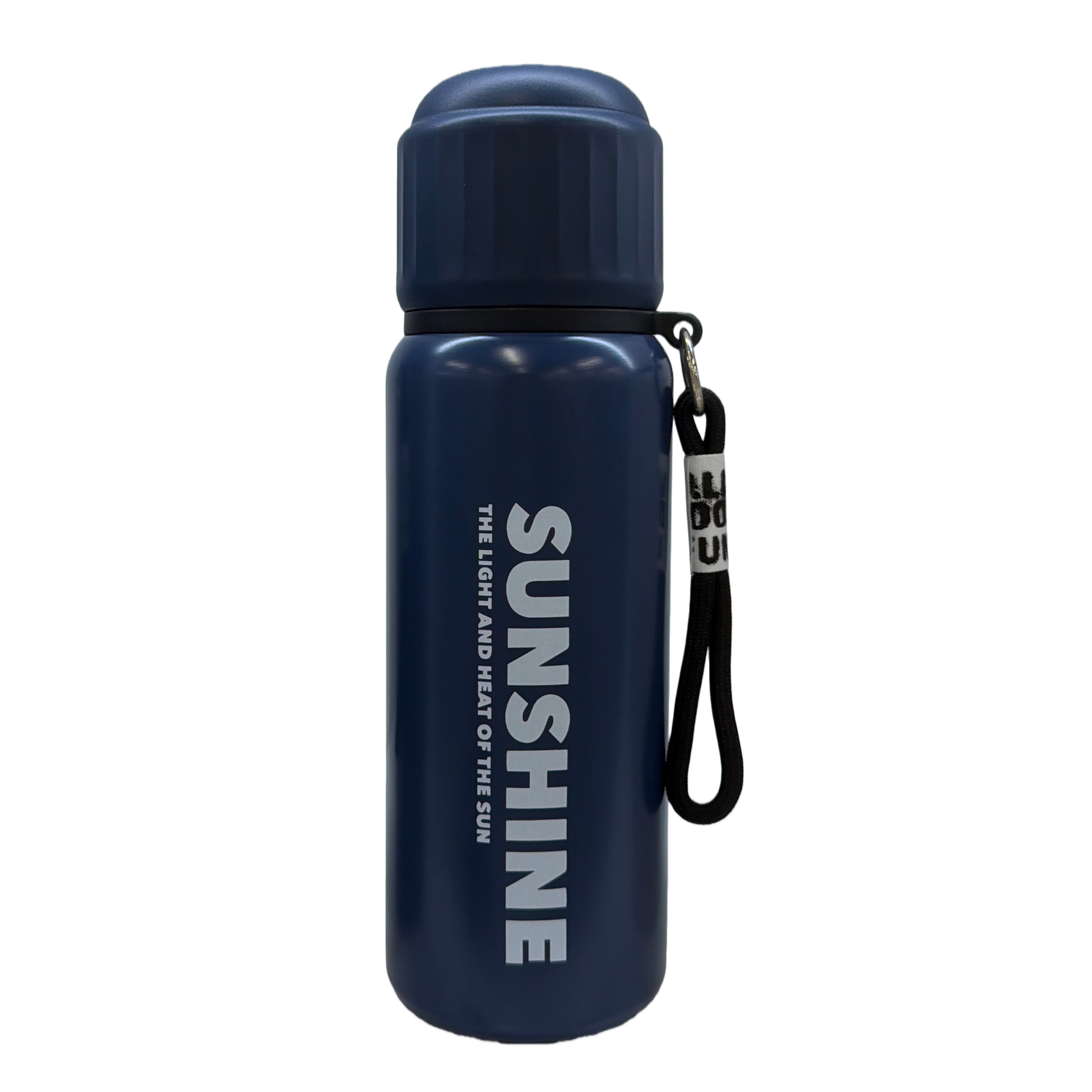 Deep blue simple insulated water cup, 500ml, stainless steel vacuum insulated Item Picture