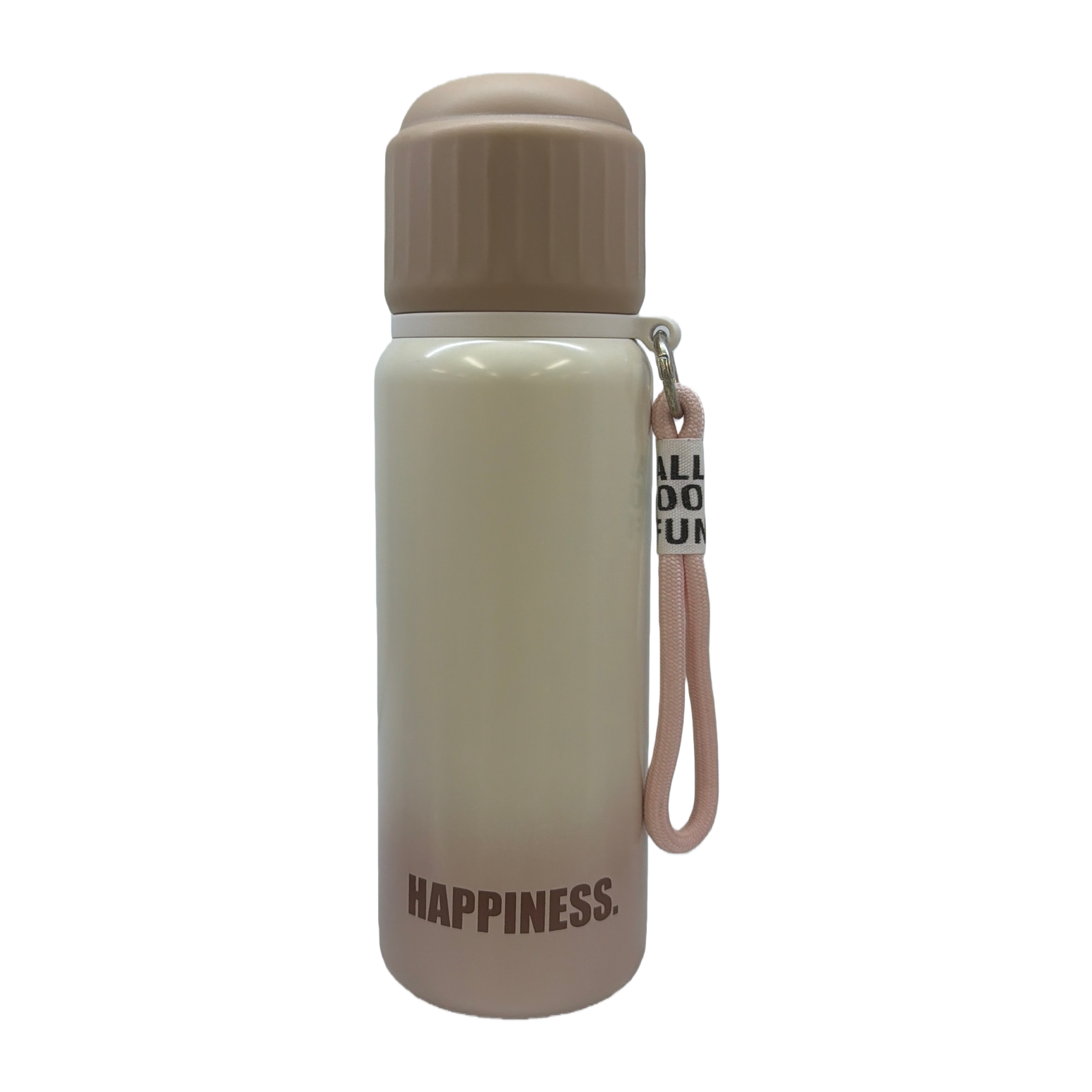 Beige simple insulated cup, 304 stainless steel vacuum insulated portable water cup Item Picture