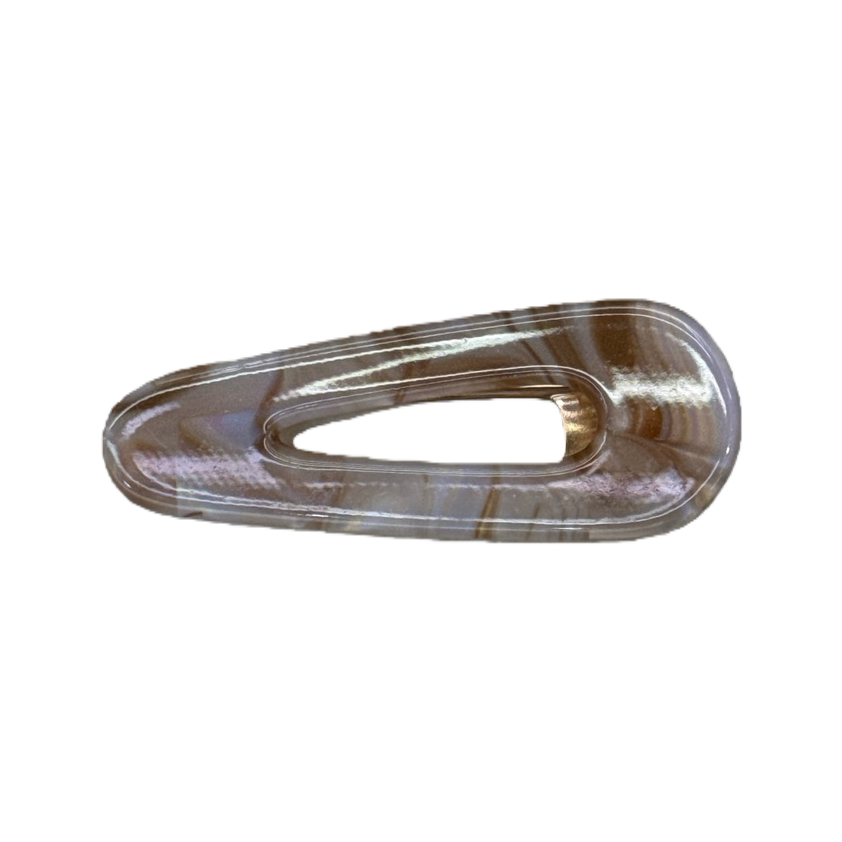 Brown marble-patterned hair clips are fashionable and simple women's headwear accessories Item Picture