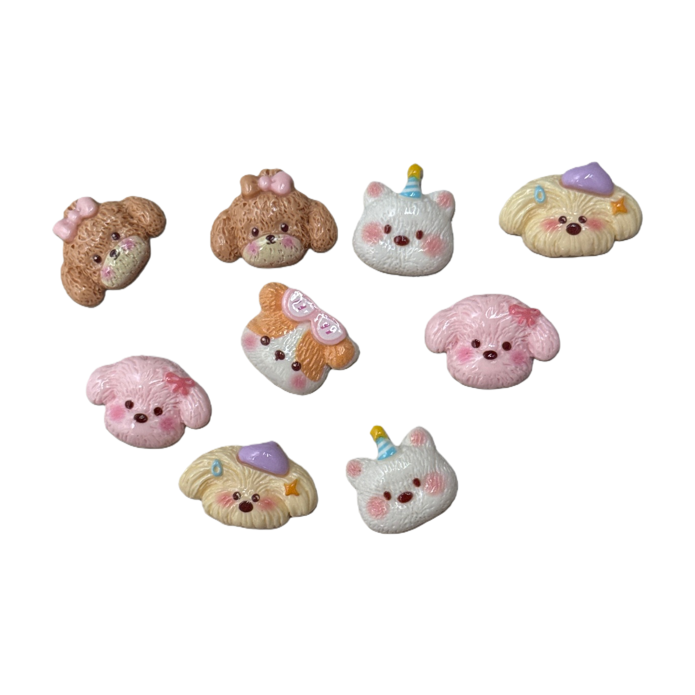 Colorful dog-shaped magnetic stickers, cute and adorable pet fridge magnets, practical and strong magnetic for home decoration Item Picture