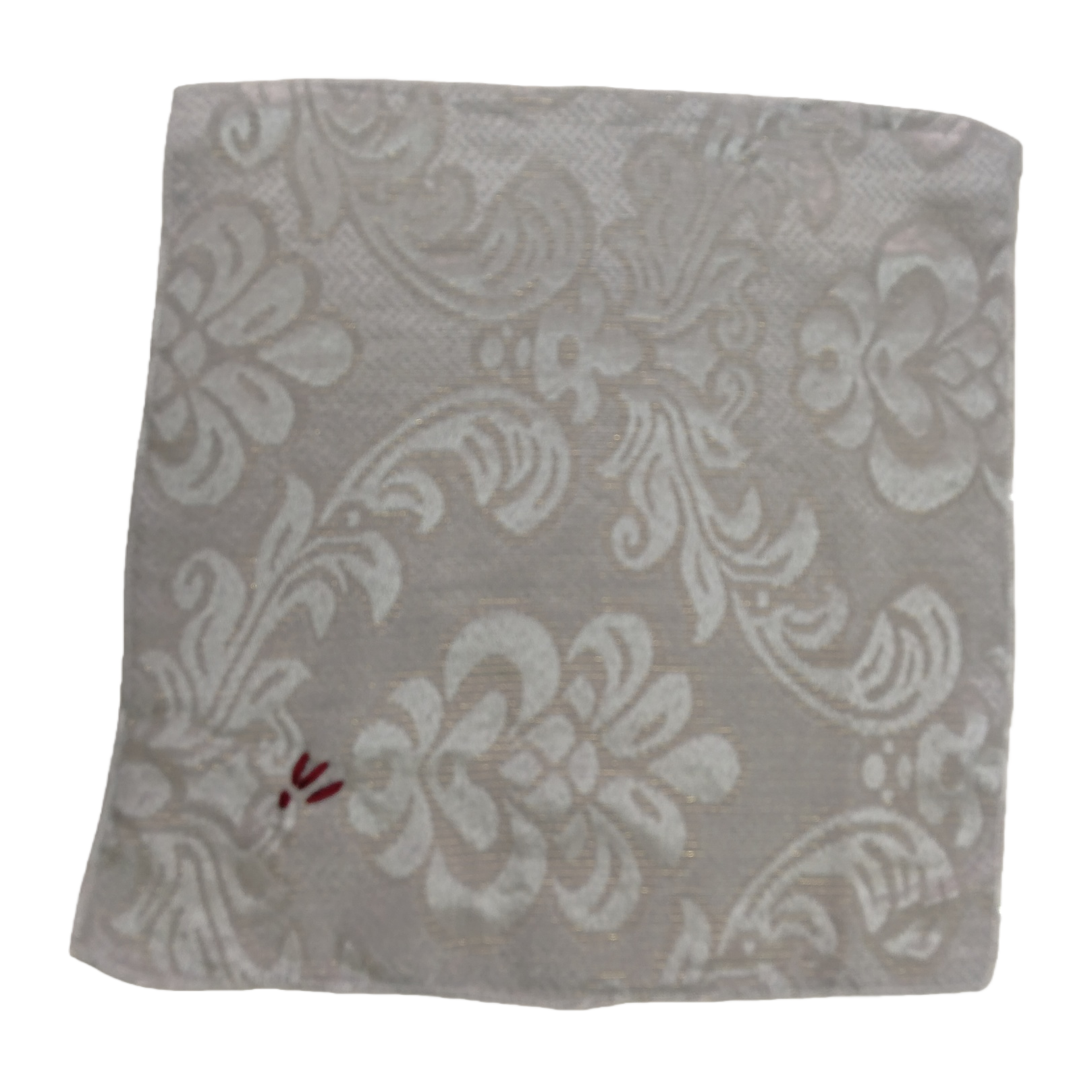 DIY grey floral pattern fabric square and mouth towel Item Picture