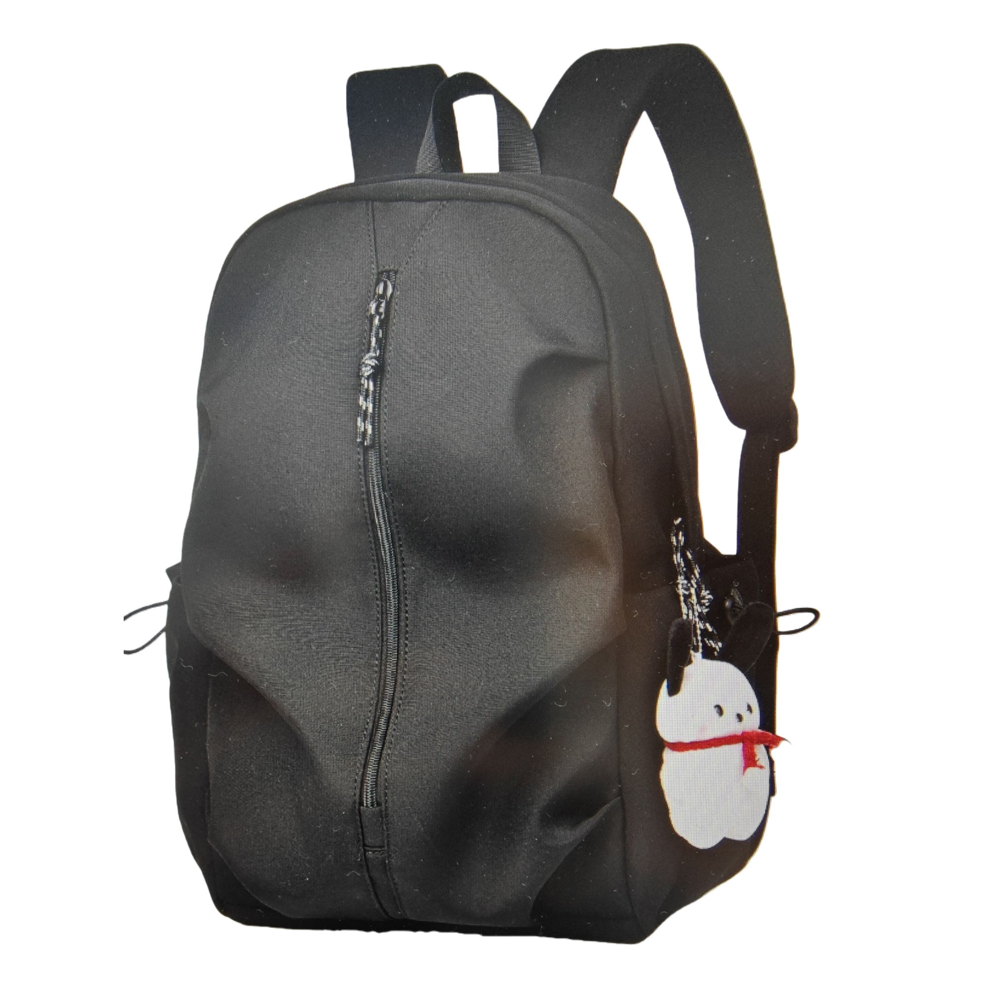 Black nylon water-resistant commuting backpack is lightweight and wear-resistant for daily travel Item Picture