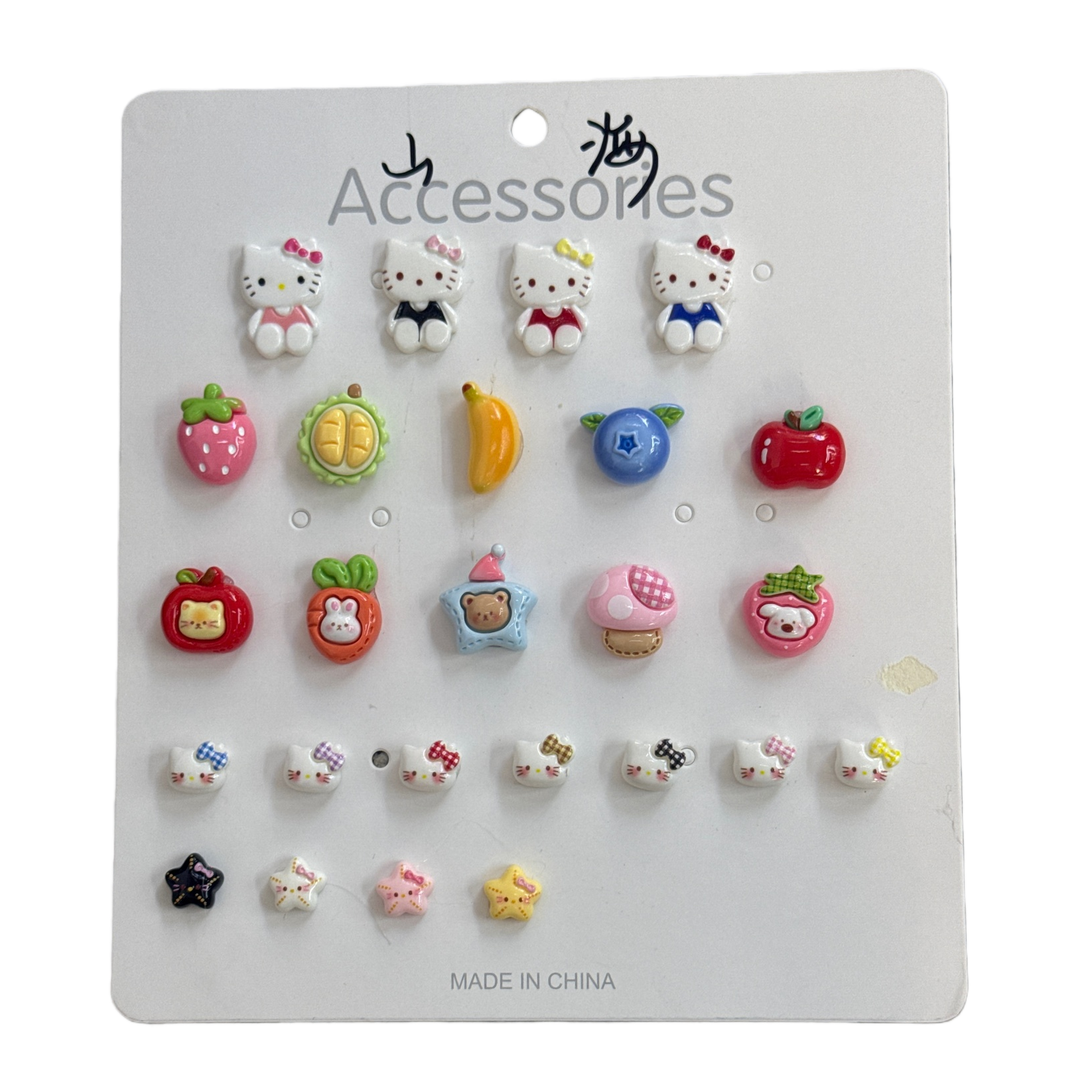 White card cartoon accessory set creative planner decorative stickers Item Picture