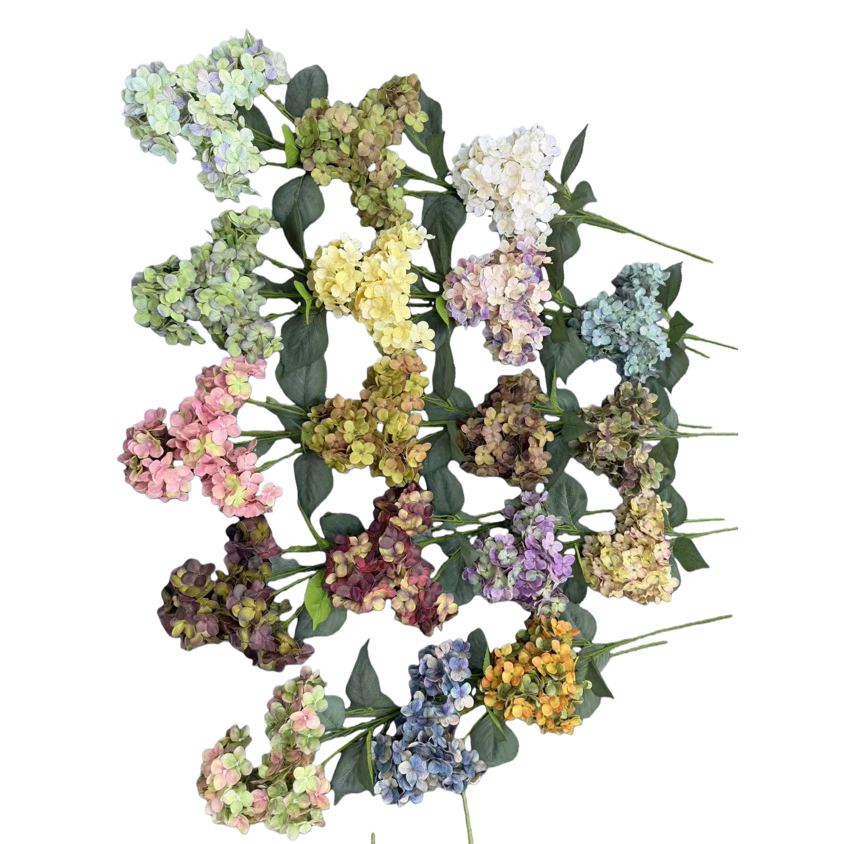 Colorful hydrangea bouquets, fresh flower delivery, birthday gifts, wedding decoration, living room decoration Item Picture