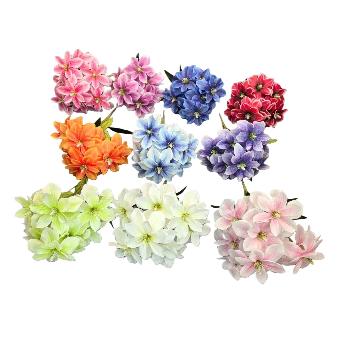 Colorful artificial flower bouquets, simulated fresh flowers, living room decorative items, wedding decorations Item Picture