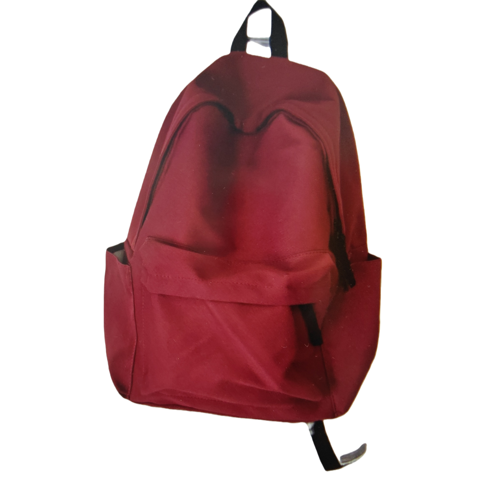 This red, fashionable and simple backpack is light, durable and has a large capacity for student commuting Item Picture