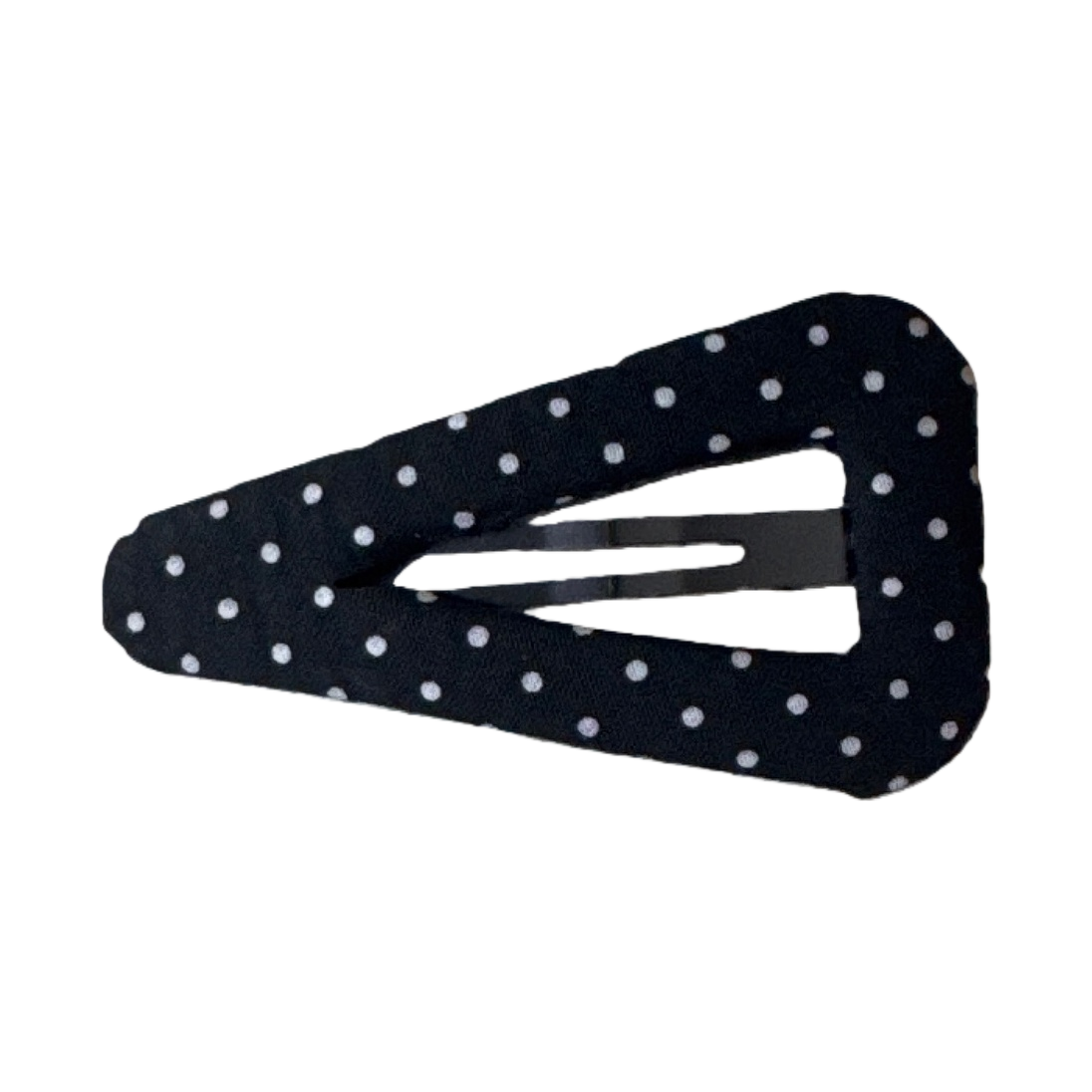 The black polka dot hairpin is a simple and versatile Korean-style women's headwear that exudes a fresh and elegant charm Item Picture