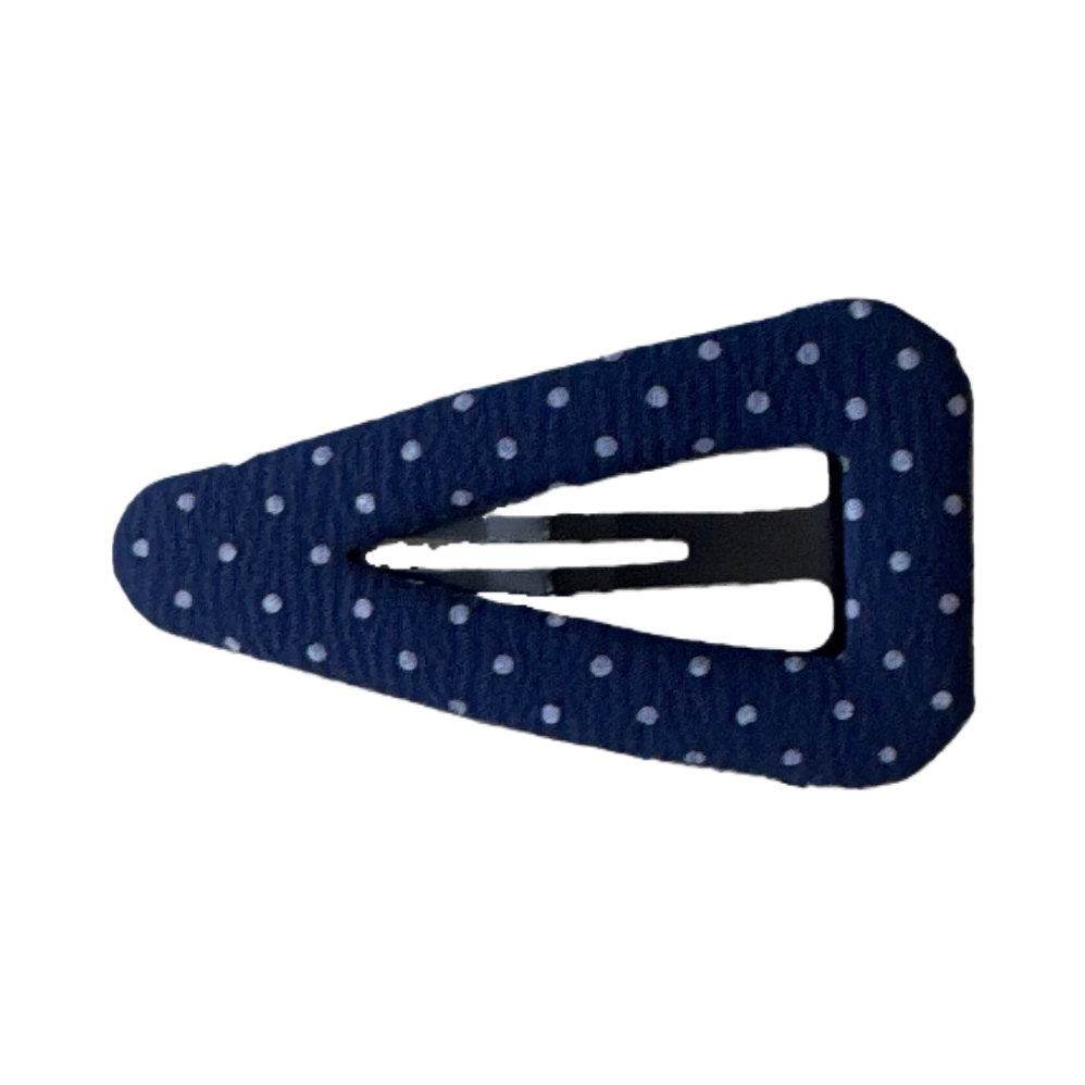 Blue polka dot hair clips are simple and cute Korean headwear for women and versatile accessories Item Picture