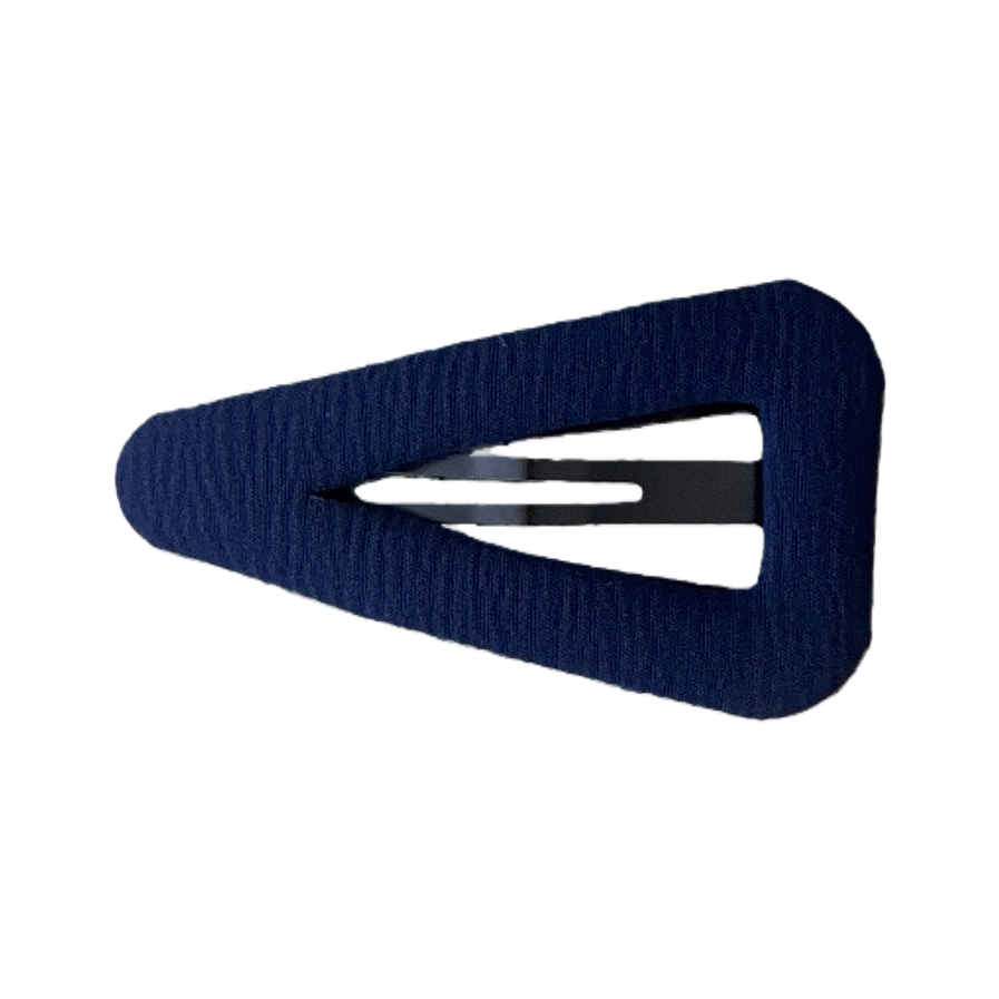 Deep blue hairpin, a simple and versatile Korean-style women's headwear with a metallic texture Item Picture