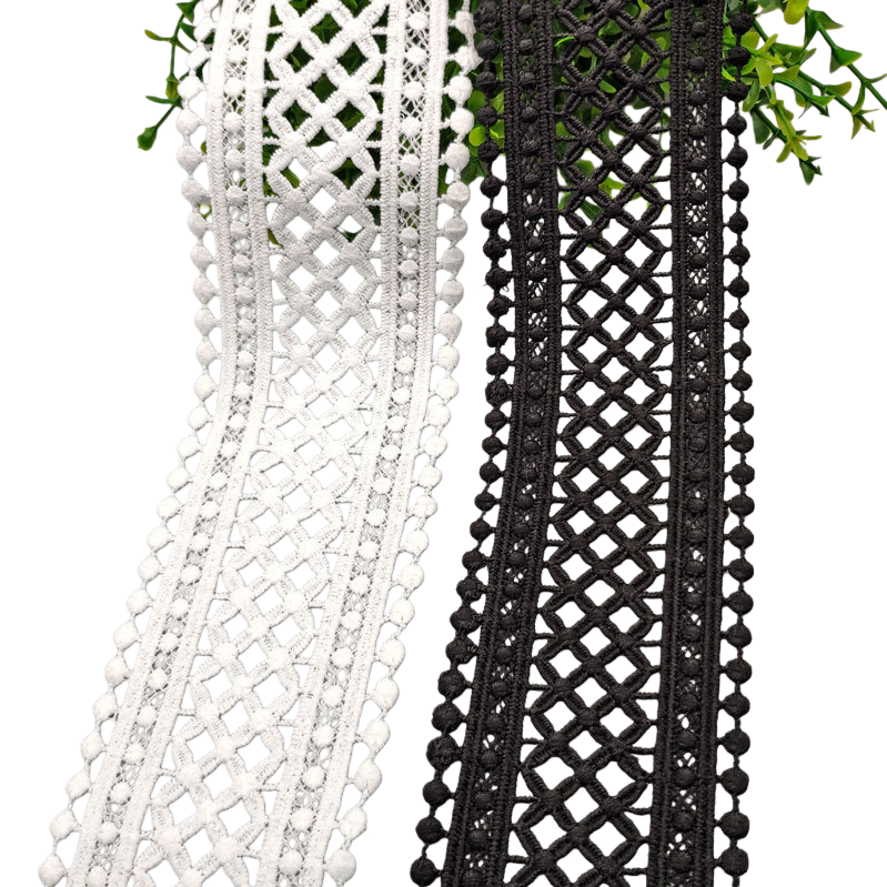 DIY accessories for white and black lace-trimmed clothing Item Picture