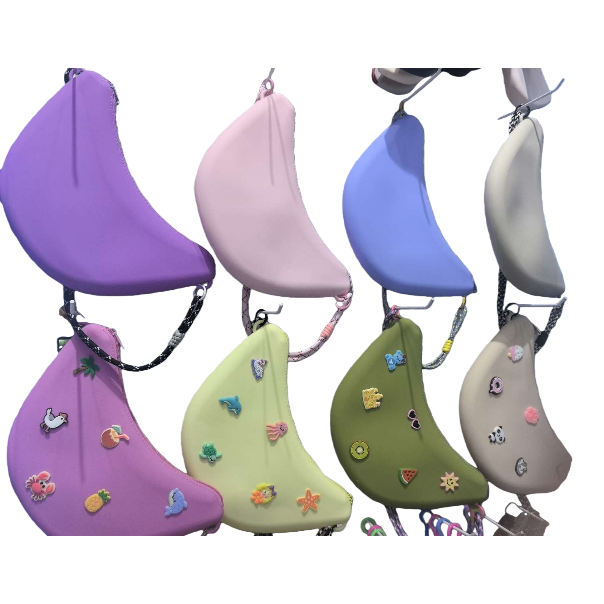 Colorful banana-shaped hanging bag, a cute and creative Korean-style small bag, a fashionable and personalized accessory Item Picture