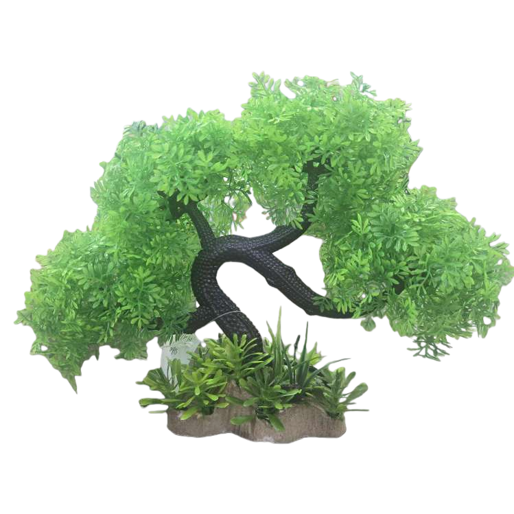 Green artificial bonsai trees, indoor decorative items, artificial trees and green plants, home living room, balcony Item Picture