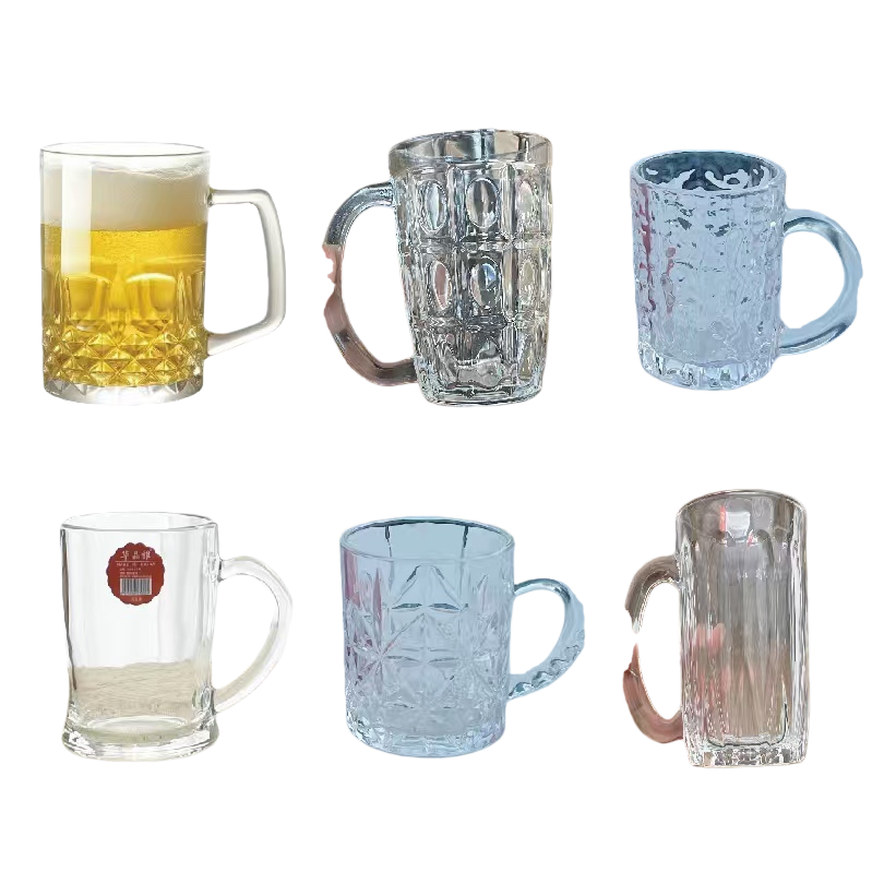 Transparent glass cup, high borosilicate heat-resistant household simple water cup, lead-free eco-friendly direct drinking cup Item Picture
