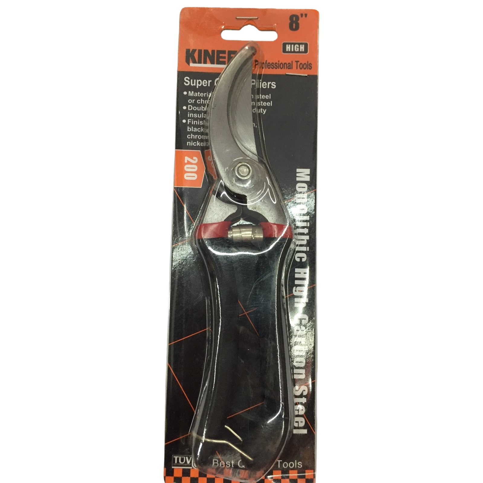 Black handle garden scissors, stainless steel sharp trimming household garden tools Item Picture