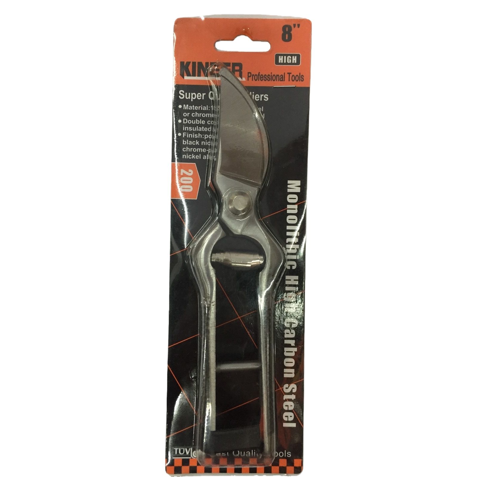 Silver garden scissors made of high-carbon steel are sharp and effortless for pruning flowers, trees and bonsai Item Picture