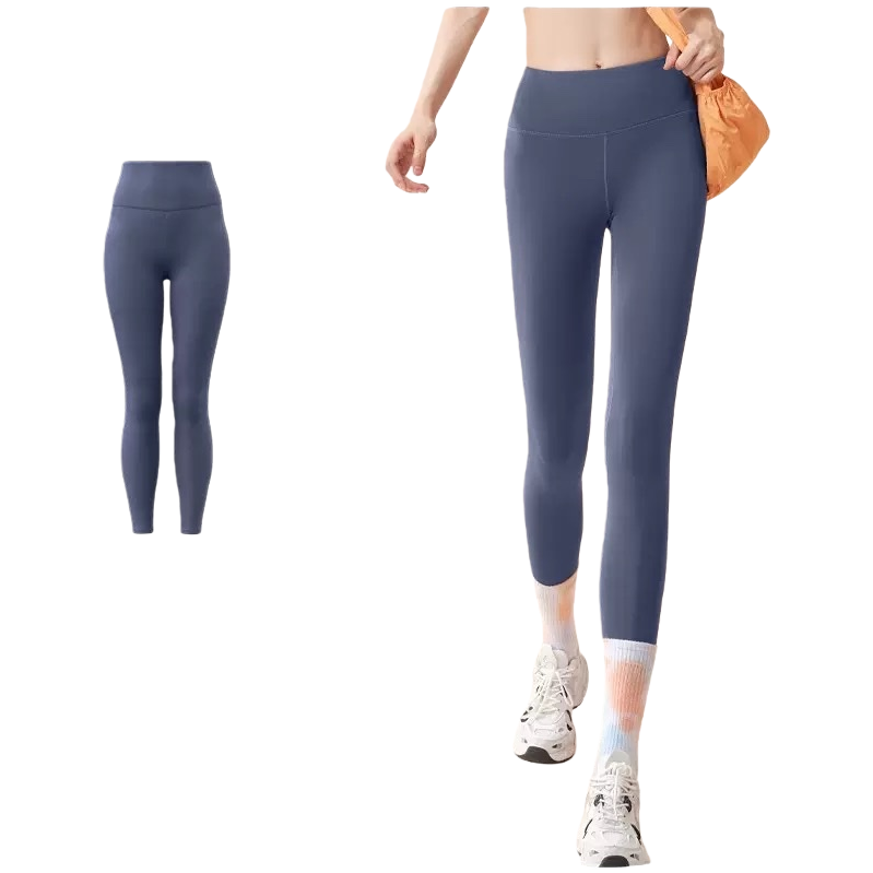 Xiangjing Blue peach Butt Yoga Pants, high-waisted, hip-lifting and slimming elastic sports tight pants Item Picture