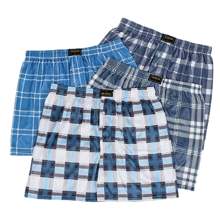 سروال أزرق أبيض، سروال من القطن النقي Item Picture