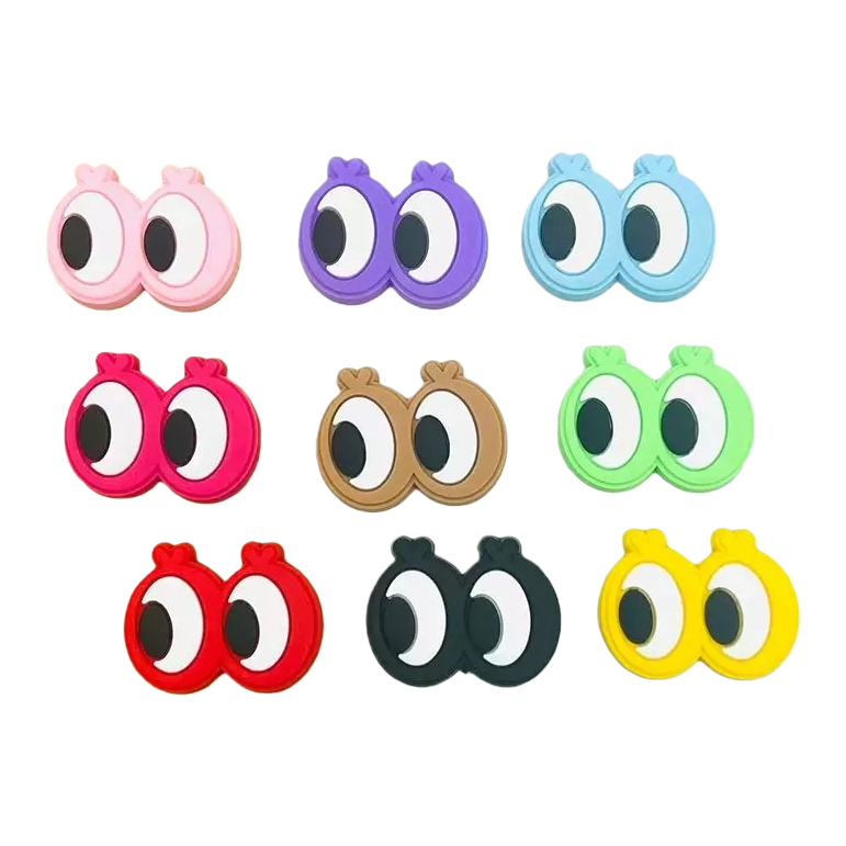 Colorful cartoon eye-shaped accessories, fashionable, cute and creative ear clips and hair accessories Item Picture