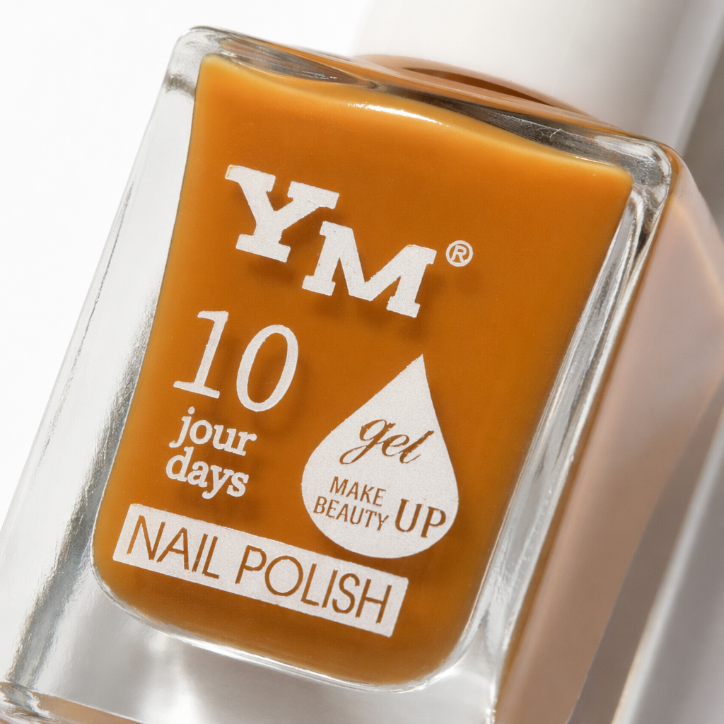 Orange nail polish bottle, specially designed for nail art, long-lasting color, quick-drying, environmentally friendly and non-toxic Application Scenario
