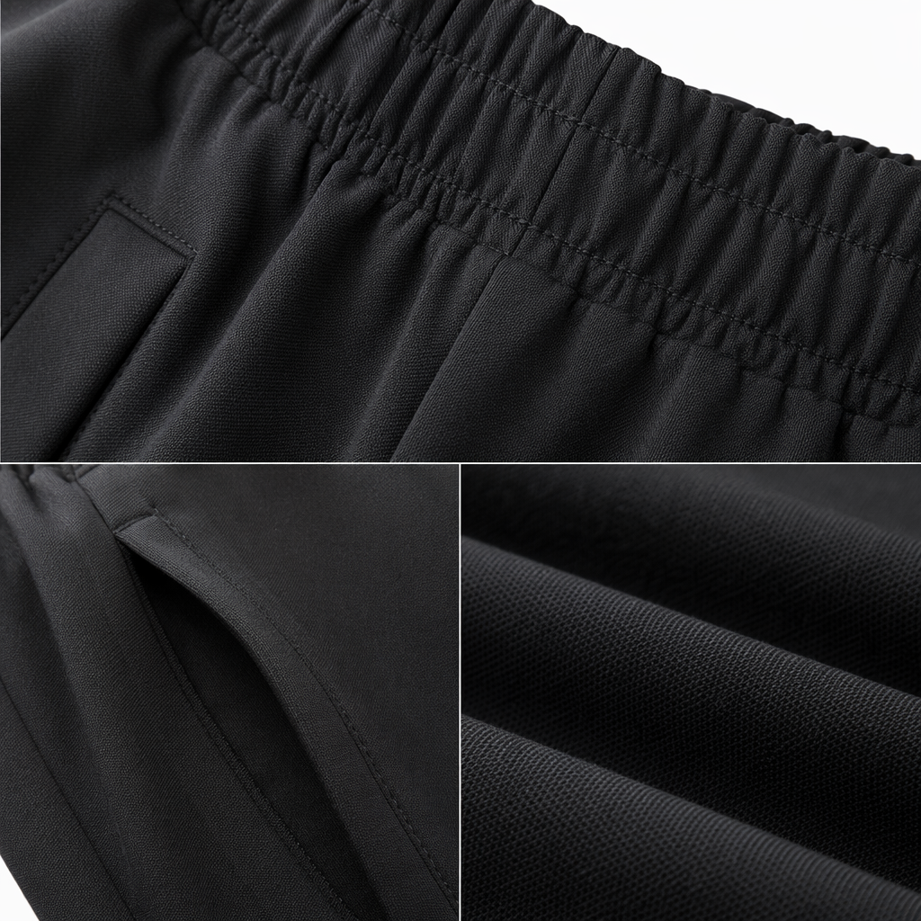 Black fitted long pants, high-waisted, slimming, versatile casual pants Application Scenario