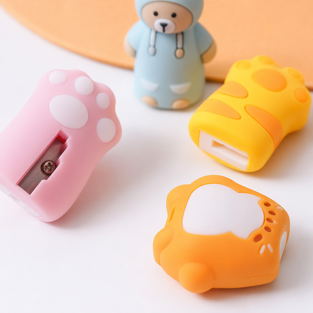 The popular and cute cartoon pencil sharpener, Batman Burger, owl manual pen roller, compact and handy, won't hurt hands, pencil sharpener, children's stationery gift Application Scenario