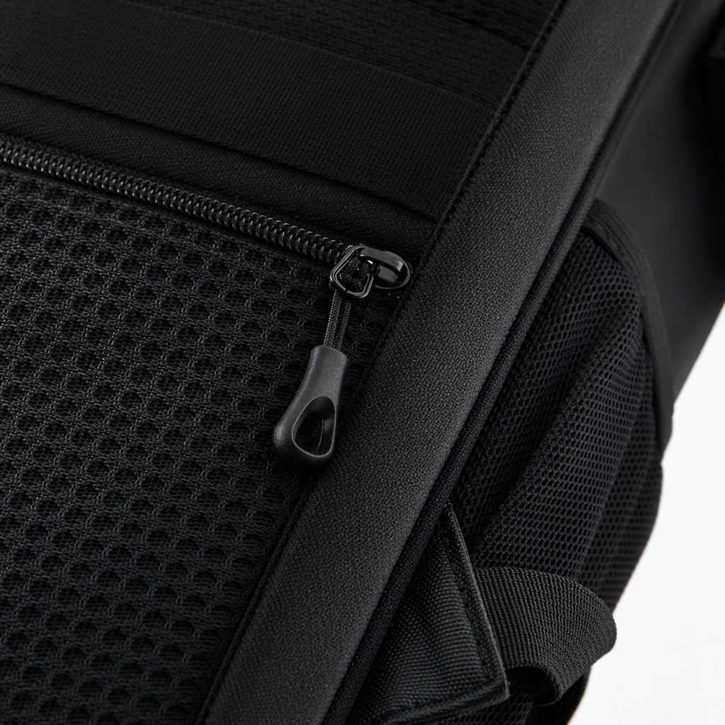 Black simple business casual backpack for both men and women, lightweight and with large capacity Application Scenario