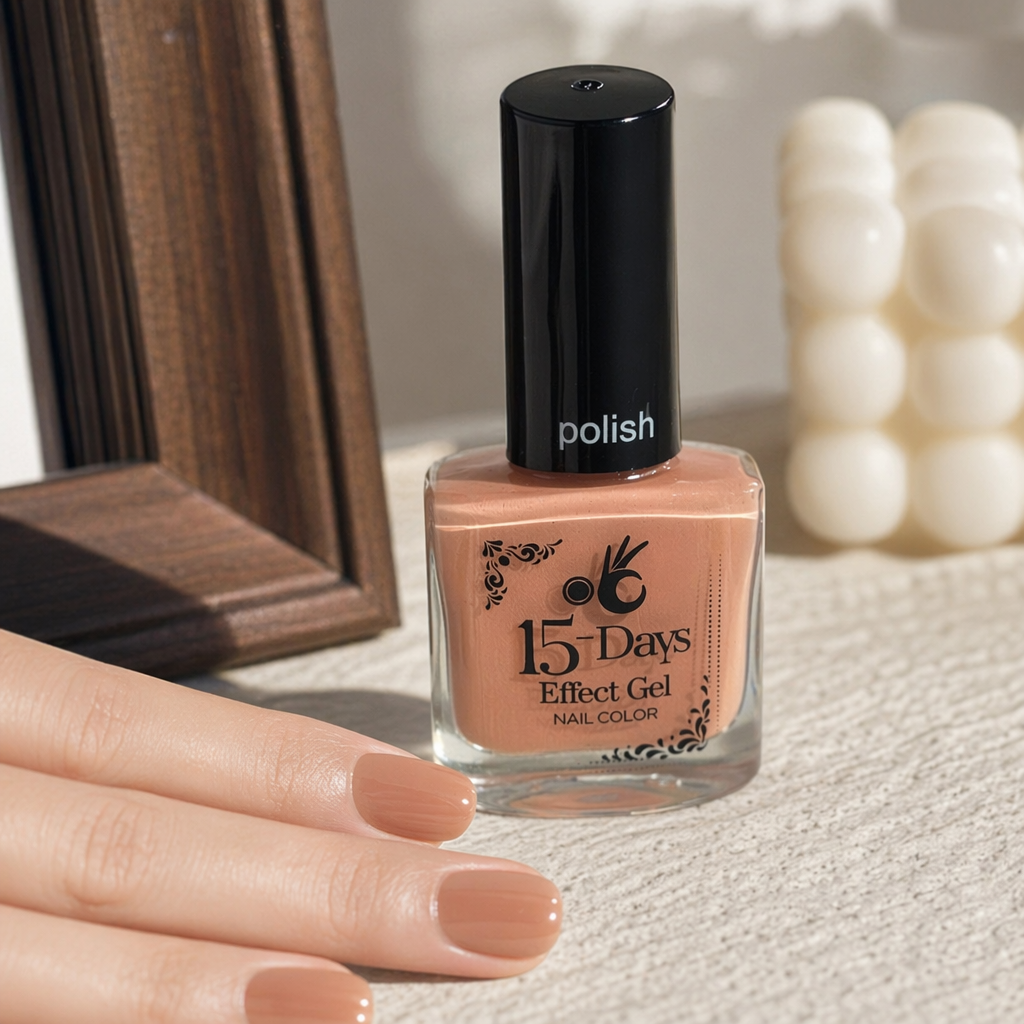 Pink nail polish bottle with a matte texture, portable nail polish storage bottle, nail art tools details Picture