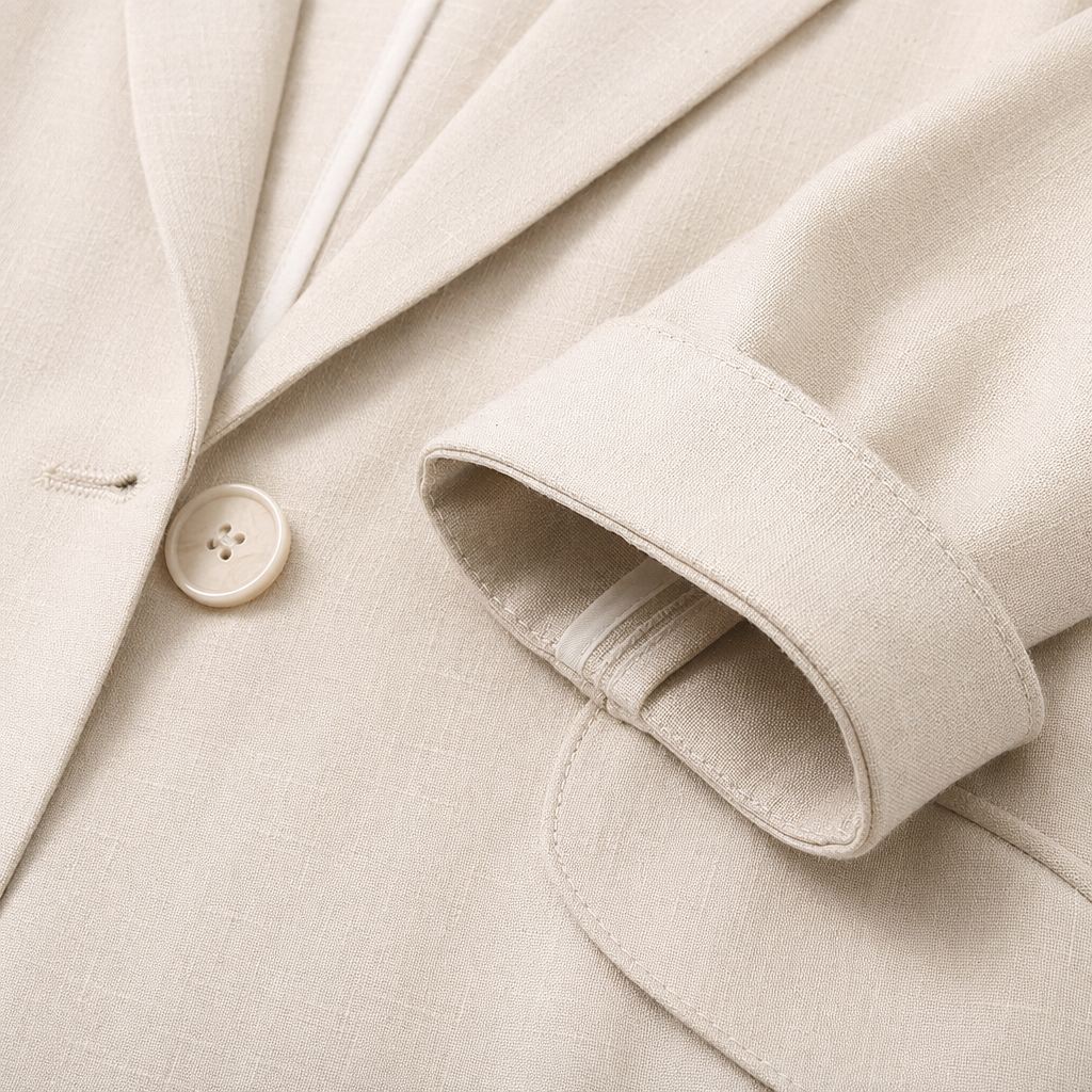 Beige fitted suit jacket for women's spring and autumn business casual single-piece suit jacket Application Scenario