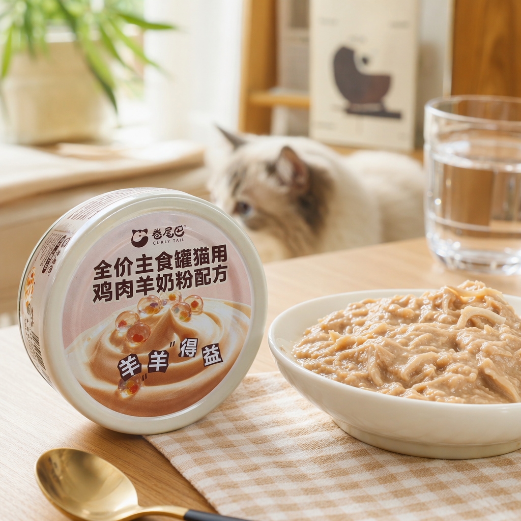 Curly Tail full-price main food can cat chicken and sheep milk powder formula white can sheep Benefit details Picture
