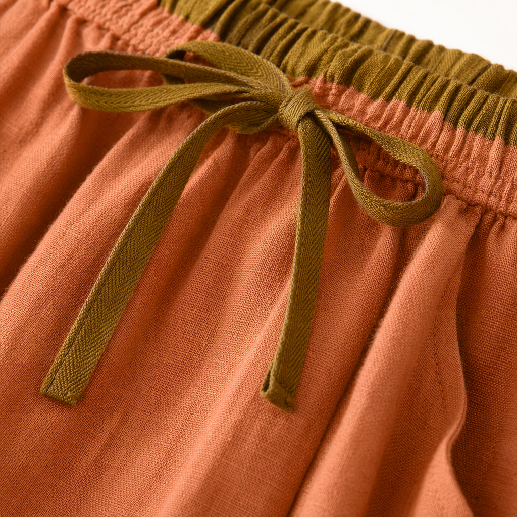 A new orange long dress for women in summer, a slimming and waist-cinching A-line dress with a flowing and flowing silhouette Application Scenario