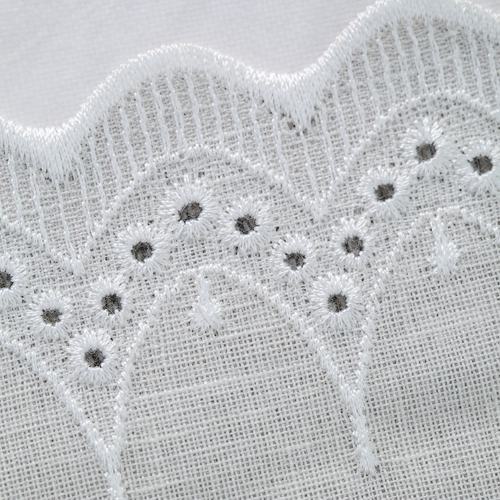 White lace trim decorative fabric, DIY hand-stitched accessories, suitable for home and clothing Application Scenario