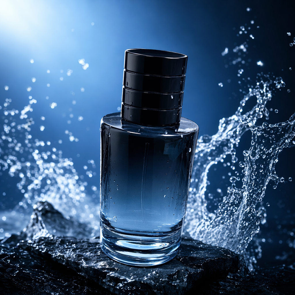 Dark gradient glass bottle, high-end perfume bottle, cosmetic portioning bottle 100ml Specification image