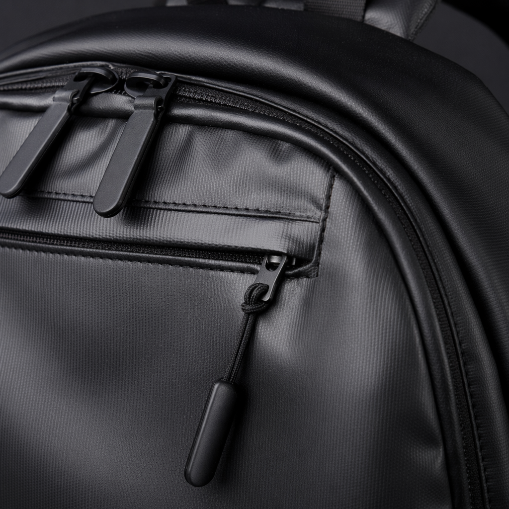 Black simple business casual backpack, suitable for both men and women, lightweight and large-capacity for commuting and travel Application Scenario