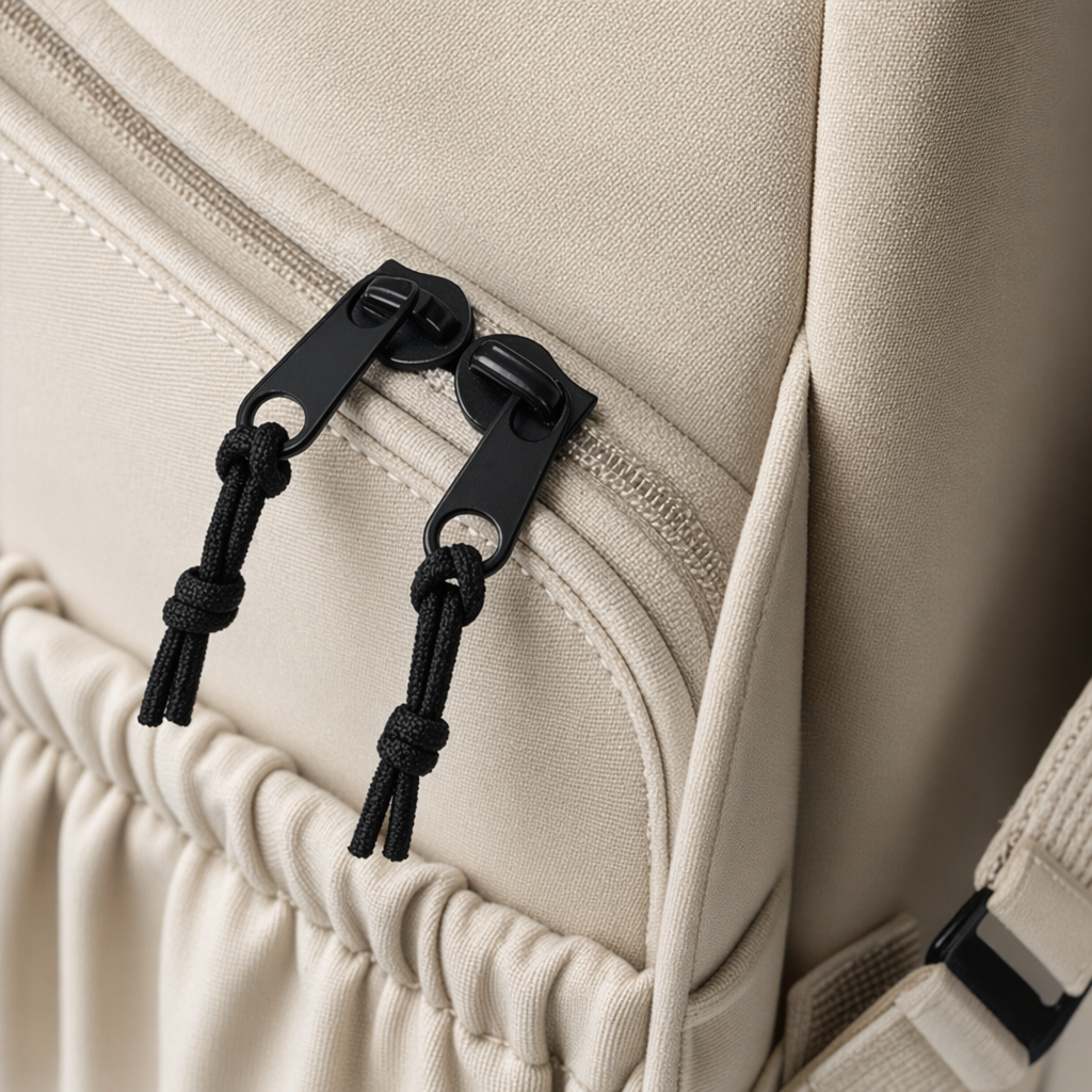A simple and fashionable off-white backpack, a lightweight and large-capacity student commuting travel backpack Application Scenario